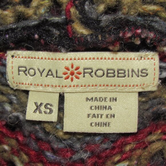 Royal Robbins Multi Color Loose Knit Hooded Sweater Women's XS XSmall - Picture 8 of 8